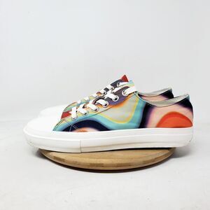 Paul Smith Kinsey Shoes Womens 41 Chunky Swirl Colorful Lace Up Low Sneaker